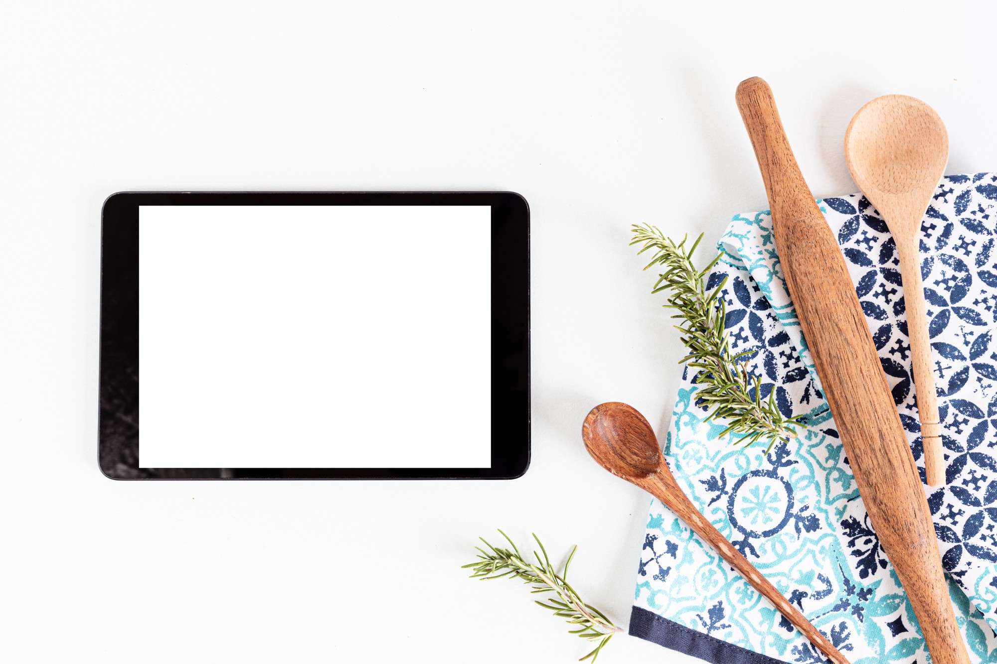 Schermo con lezione di cucina online